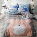 Cartoon four-piece cotton duvet cover - Image 6