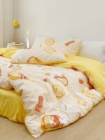 Cotton Four-piece Set Girl Heart Cartoon Pure Cotton Bed Linen Duvet Cover Bed - Image 2
