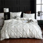 Three-piece Solid Color Bed Sheet Duvet Cover - Image 4