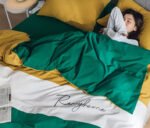 Cotton Washed Cotton Four-piece Cotton Double Bed Single Quilt Cover Sheet - Image 9