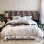 Pure Cotton Four-piece Light Luxury Simple Luxury Spring And Summer Duvet Cover - Image 3