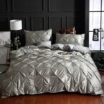 Three-piece Solid Color Bed Sheet Duvet Cover - Image 9