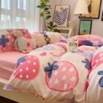 Washed Cotton Bed Sheet Quilt Cover Four-piece Set - Image 7