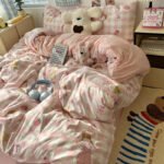 Washed Cotton Four-piece Set Bed Sheet Quilt Cover Fitted Sheet - Image 8