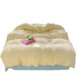 Class A Washed Cotton Four-piece Set Pure Color Duvet Cover Sheets - Image 5