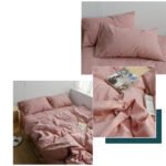 Pure Color Washed Cotton Quilt Cover Single Product - Image 2