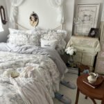 Princess Style Ruffled Pure Cotton French Floral Minimalist Bed Sheet Duvet Cover Bedding - Image 7