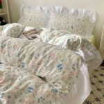 Four-piece Bed Set Washed Cotton Duvet Cover Sheets - Image 2