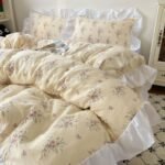 Four-piece Bed Set Washed Cotton Duvet Cover Sheets