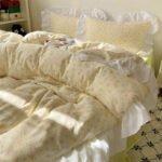 Four-piece Bed Set Washed Cotton Duvet Cover Sheets - Image 9