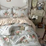 Princess Style Ruffled Pure Cotton French Floral Minimalist Bed Sheet Duvet Cover Bedding - Image 8