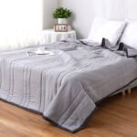 Washed Cotton Summer Quilt Solid Color Airable Cover - Image 2