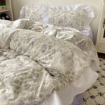 Four-piece Bed Set Washed Cotton Duvet Cover Sheets - Image 10