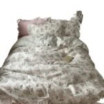 Princess Style Ruffled Pure Cotton French Floral Minimalist Bed Sheet Duvet Cover Bedding - Image 5