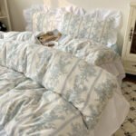 Four-piece Bed Set Washed Cotton Duvet Cover Sheets - Image 5