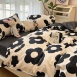 Washed Cotton Bed Sheet Quilt Cover Four-piece Set - Image 10