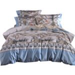 Fashionable High-end Satin Pastoral Plant Printing Duvet Cover Bed Linen And Bedding - Image 3