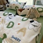 Washed Cotton Bed Sheet Quilt Cover Four-piece Set - Image 2