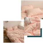 Pure Color Washed Cotton Quilt Cover Single Product - Image 3