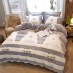Milk Duvet Set Single Thickened Double Sided Duvet Cover - Image 2
